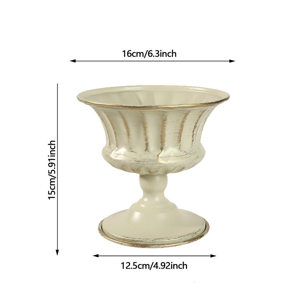 Multipurpose Flower Pot White Decorative Vase Vintage Urn Vase Flower Pot Living Room