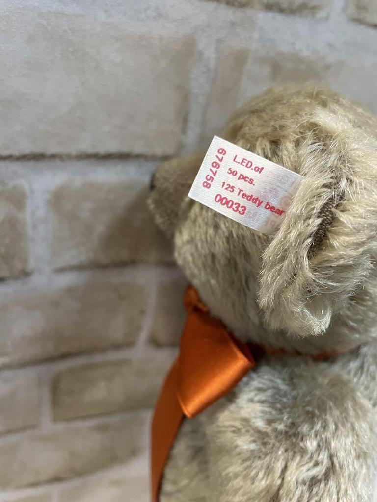 [USED] Steiff 1910 Teddy Bear Replica, Limited to 50 in Japan, Wooden Box