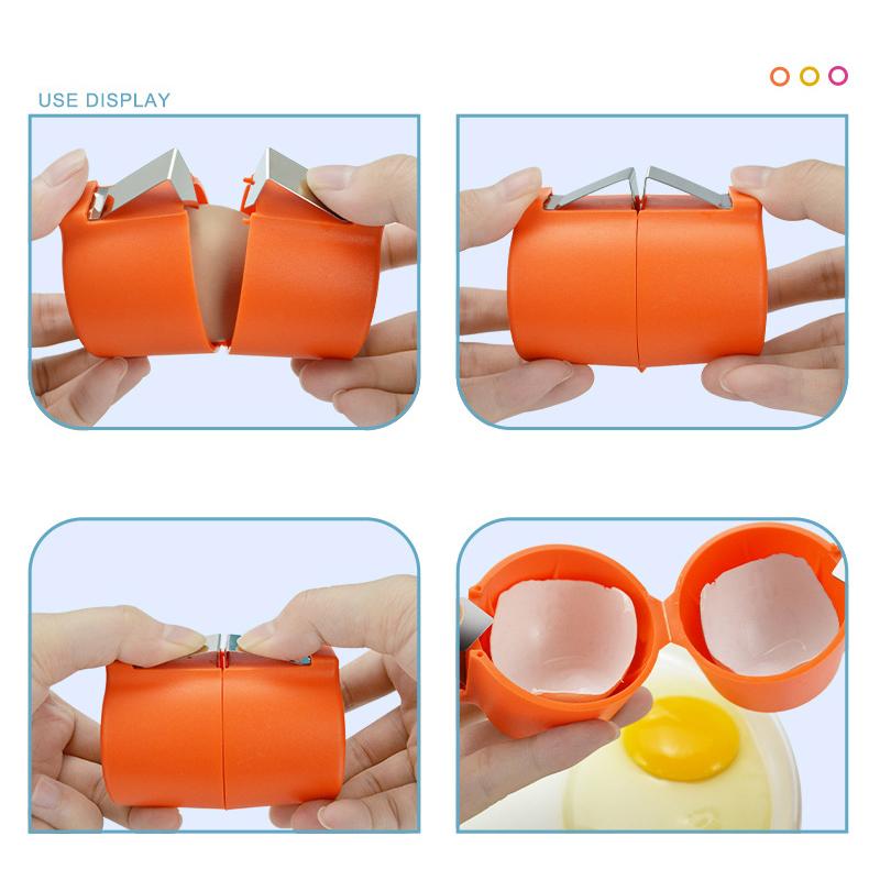 Разделитель яичной скорлупы Ручной открывалка для яиц Кухонные инструменты для выпечки Инструмент для резки яиц Портативный инструмент для разбивания яиц для домашней кухни