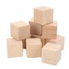 10Pcs Unfinished Wooden Blocks 4cm Smooth Durable Sturdy Uniform Size Small Wood Cubes for Crafts DIY Home Decor