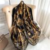 Big Size Women Scarf Spring Silk Hijabs Floral Print Shawls and Wraps Ladies Pashmina Bandana Foulard Soie Scarves