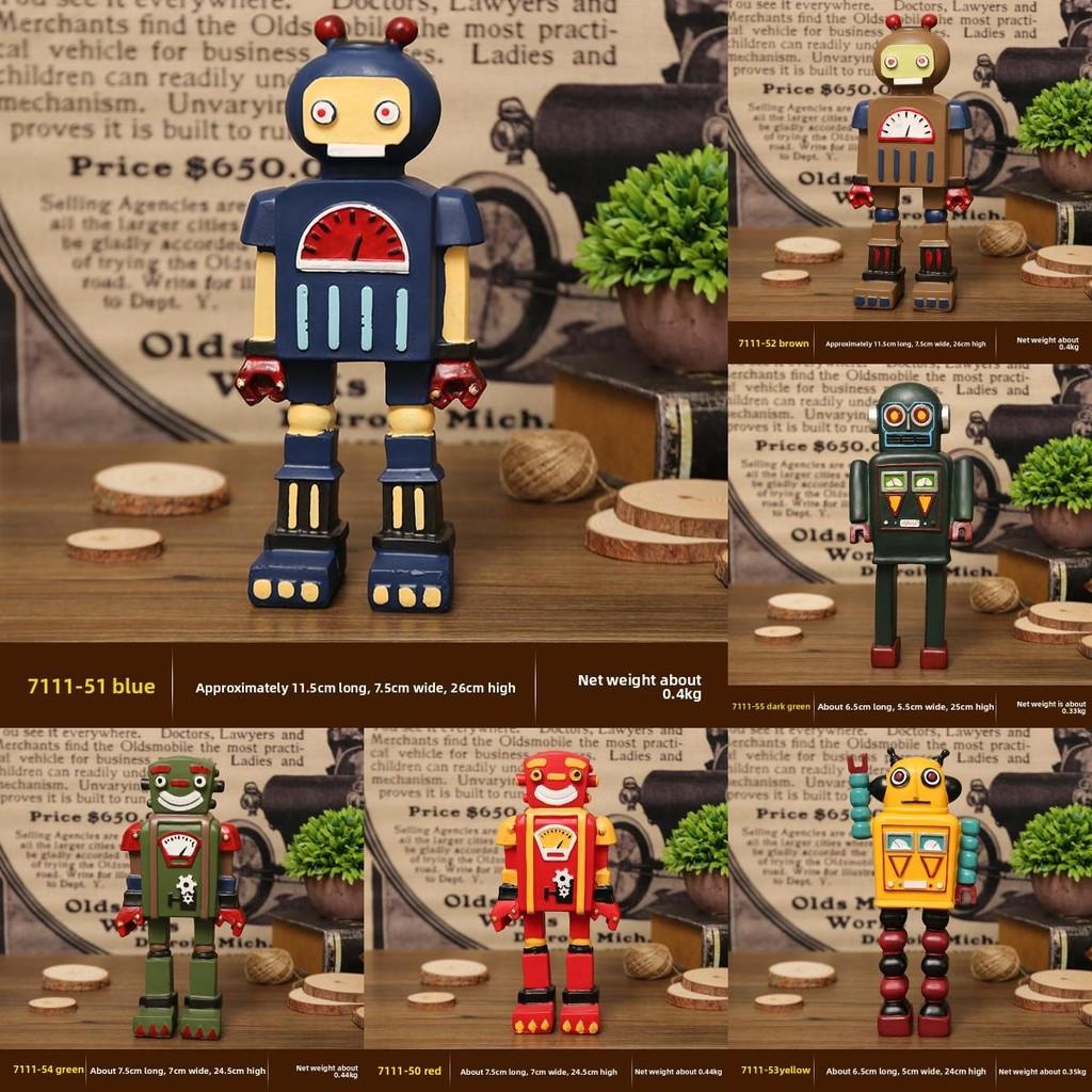 Винтажная фигурка робота из смолы для полки, подарок на выпускной