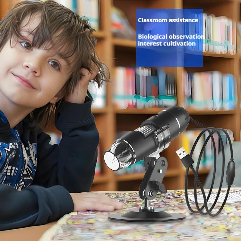 1600X Портативный электронный микроскоп Зум Цифровой микроскоп со штативом Оптический микроскоп для оценки ювелирных изделий Видео