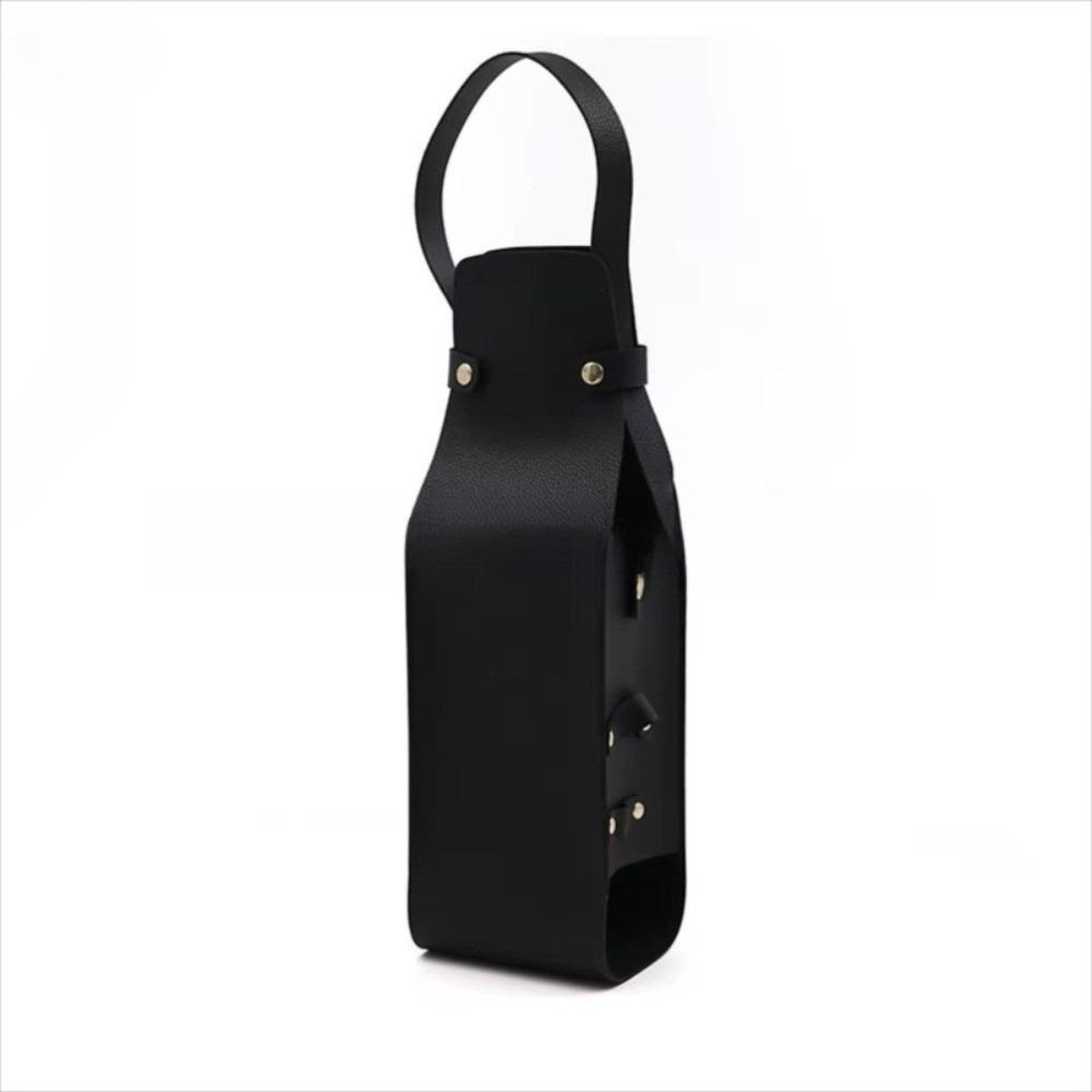 PU Leather Wine Tote Carrier Reusable Champagne Gift Bag Elegant Beer Gift Bag