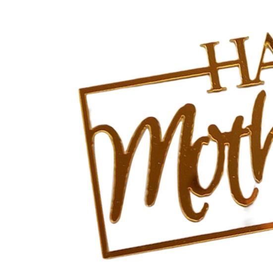 Yousheng Многофункциональный Топпер для торта без заусенцев, акриловый цветок розы, сердце, День матери, выбор кексов, товары для вечеринок