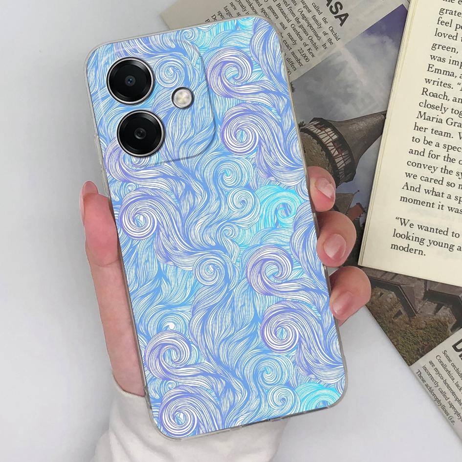 Back Cover For Oppo K12x 5G A3x Realme Narzo N63 13 Pro Plus Case Covers Anti Drop Clear Soft Silicone Fancy Funny Pattern Phone Bags Bumpers For Oppo