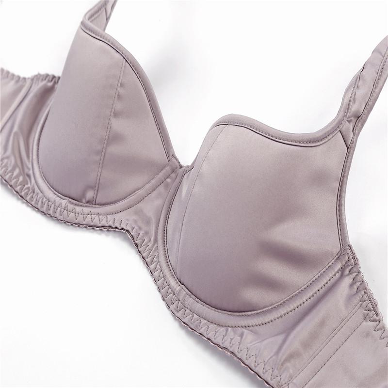 Новый европейский женский сексуальный комплект нижнего белья, ультратонкий комплект с бюстгальтером, комплект с половиной чашки, гладкий удобный бюстгальтер и трусики, сексуальный комплект с бюстгальтером для девочек, бюстгальтер с большой чашкой