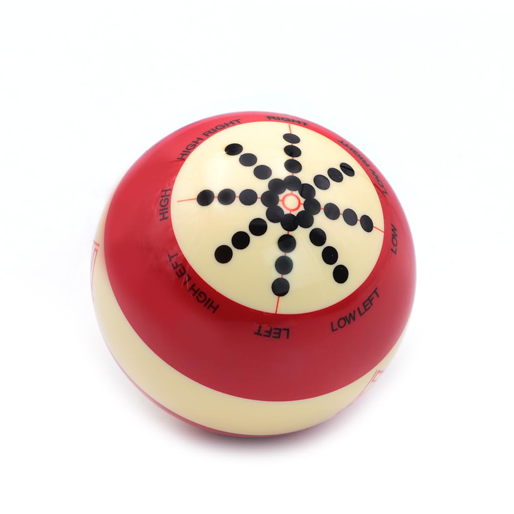 CUESOUL 6oz Remap 2 1/4 Resin Billiard Cue Ball for Training, Red (BC002)
