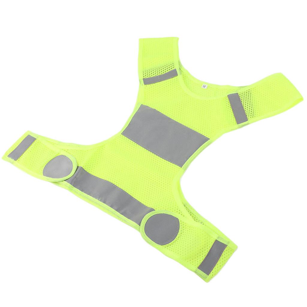Светоотражающий жилет для велоспорта на открытом воздухе, жилет для бега, спортивный жилет безопасности, флуоресцентный желтый M