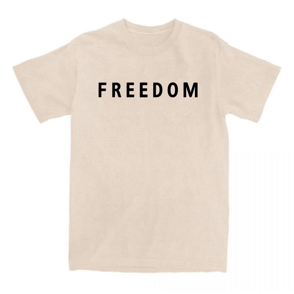 Freedom Charlie Kirk T-shirt Cotton Loose Casual Female/Male Tshirts Unisex Streetwear America American Fashion Women T Shirts