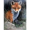 5D Diy Алмазная картина Маленькая лиса Алмазная вышивка Крестом Домашний декор Подарки ручной работы