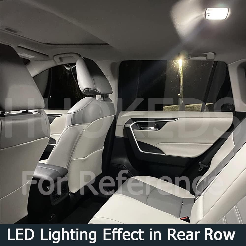 6pcs Civic Interior LED Lights Replacement for 2016 2017 2018 2019 2020 2021 Honda Civic 6000K Super Bright White interior LED bulbs replacement