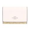 Wallet FCM761 CM761 Light Khaki X Chalk Signature PVC Leather Micro Wallet Ladies (Trifold Wallet) [Outlet Item] [Brand] [Item]