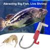 3/5/10/15/20Pcs Luminous Live Shrimp Fixing Heavy Duty Glow-in-the-dark Barbed Fishhook Freshwater Saltwater Catfish Bass Fishing Fishing Accessories