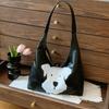 Stylish And Cute Tote Bag For Women In Black Brown Blue And Cream Colors Ideal For Daily Use