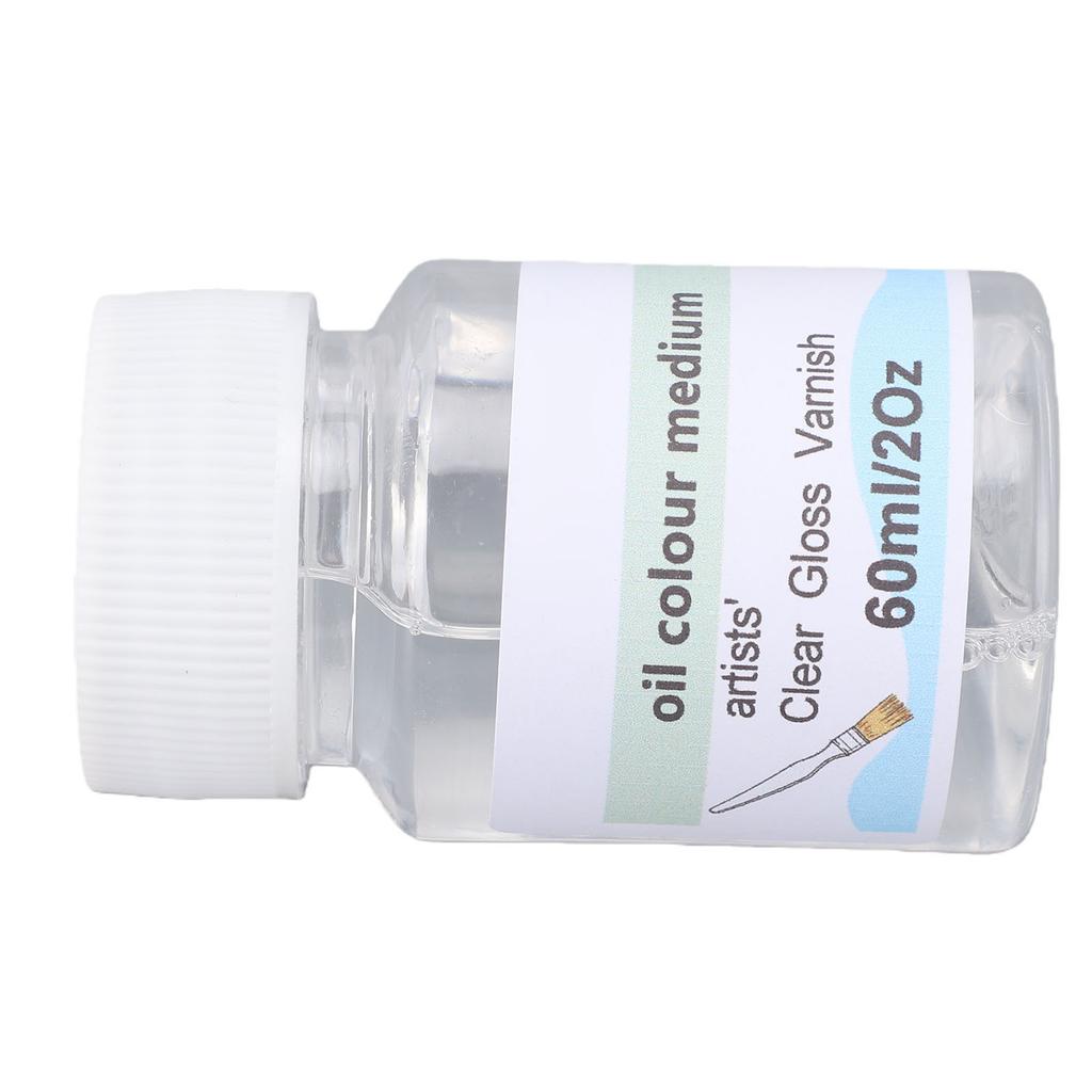 60ML High Gloss Varnish Clear Protective Varnish Prevent Oil Painting From Dust and Scratches