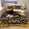 3pc Halloween Horror Cover Set - 1 Quilt Cover + 2 Pillowcases, All Seasons Bedroom Setting, Perfect for Home057