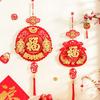 With Tassels Chinese New Year Decoration Flocking Spring Festival Tassel Pendant  Chinese New Year