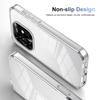 KEYSION Transparent Case for TECNO Spark Go 2024 20 Pro 20C TPU+PC Anti-slip HD Clear Shockproof Phone Cover for Tecno Pop 8
