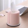 Household Storage Box Round Plastic Tissue Box Living Room Towel Cover Toilet Roll Paper Holder