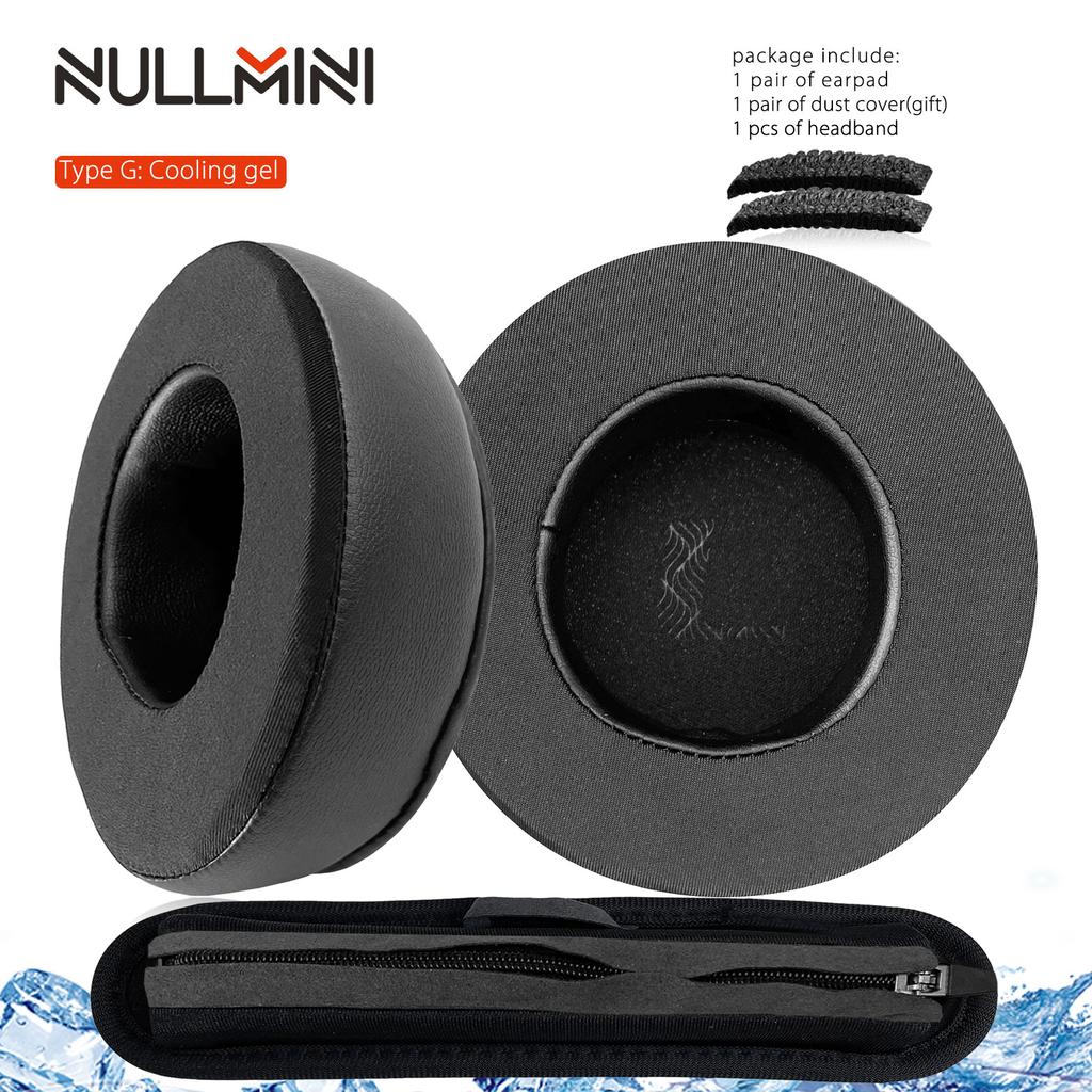 NullMini Replacement Earpads for ATH-ES10 ESW10 Headphones Ear Cushion Cooling Gel Headband