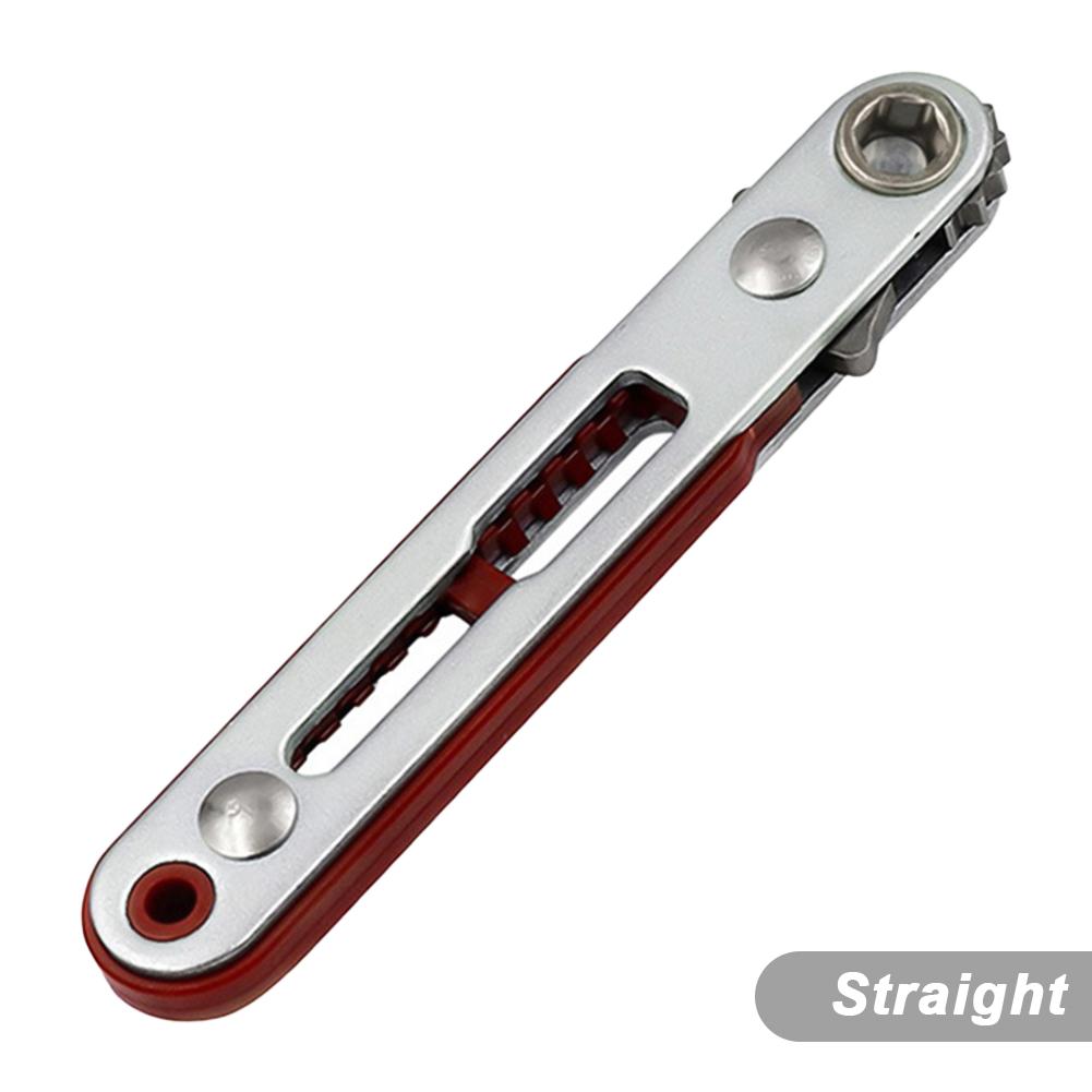 Multifunctional Bidirectional Ratchet Flat Head Elbow Flat Screwdriver Ratchet Wrench Cross-shaped Hexagonal Slotted Tool