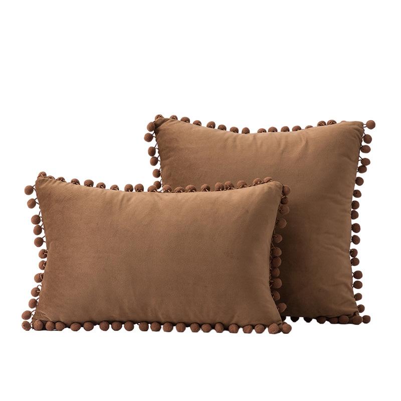 Наволочки для подушек 18x18 бирюзового цвета: 2 упаковки удобных мягких помпонов бархатных квадратных декоративных наволочек для декора дома в фермерском стиле