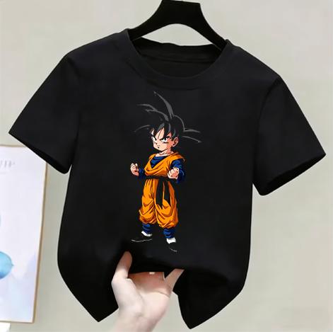 Anime Dragon Ball Cosplay TShirt Cotton Short Sleeve Tops Casual Loose Retro TShirt Unisex Women Kids Family Matching Outfits