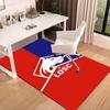 1PC Olympique Football Crest Rug Game Carpet, Floor Mat for Bedroom Living Room Entryway Rug, Home Decor Idea Gift for Christmas birthday