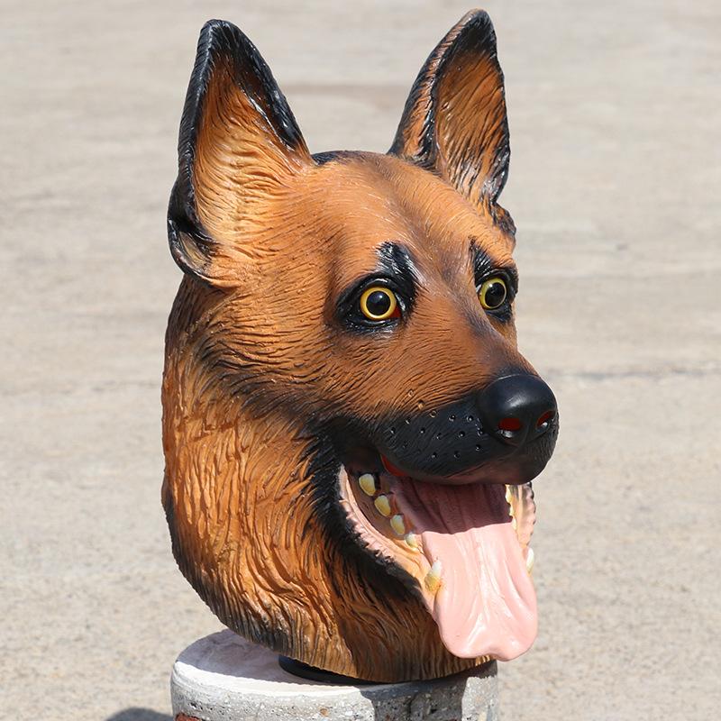 Wolf Dog Mask Halloween Latex Animal Headgear cosplay Funny costume live streaming props