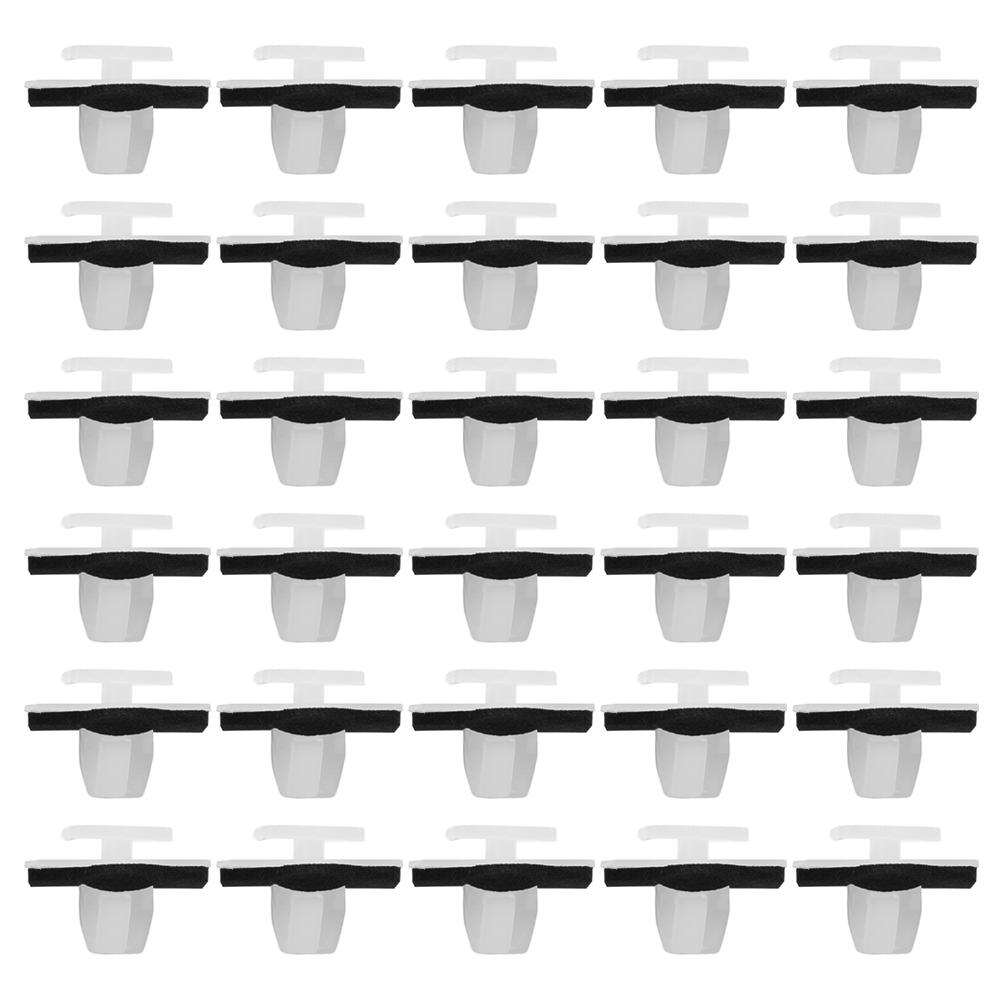 50pcs Car Rivet Clips Sealers Set For Hyundai 87756-2E000 Nylon Moulding Clips Rocker Panel Retainer W/ Sealer Kit Replcement