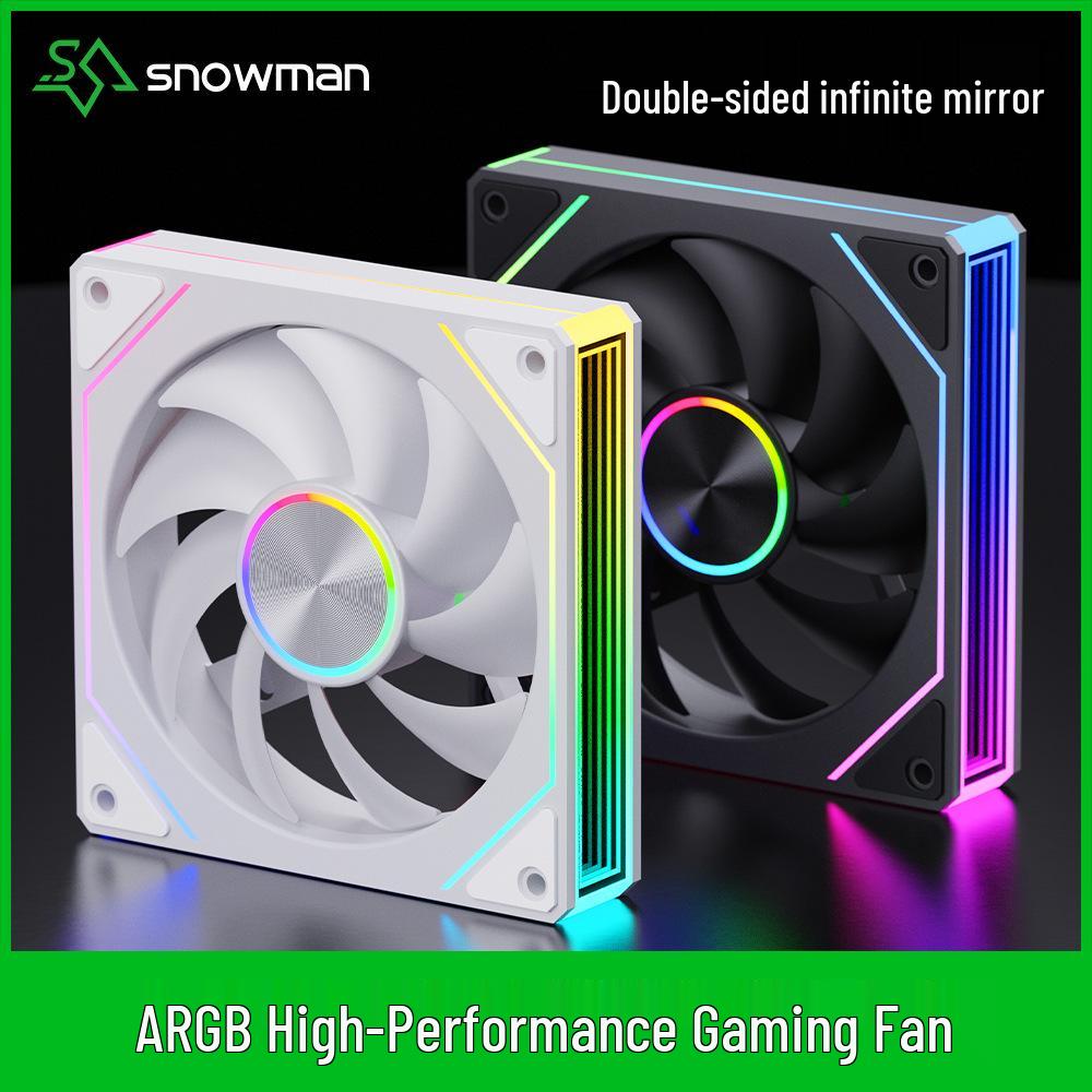 Вентилятор для корпуса Ice Man 12см ARGB PWM Бесшумный Prism 8pro