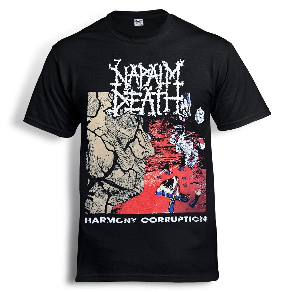 NAPALM DEATH Harmony Corruption Черная футболка carcass morbid angel