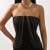 Fashionable Popular Chain Snake Tattoo Body Chain Sexy Multi-layer Beach Metal Texture Bikini Chain