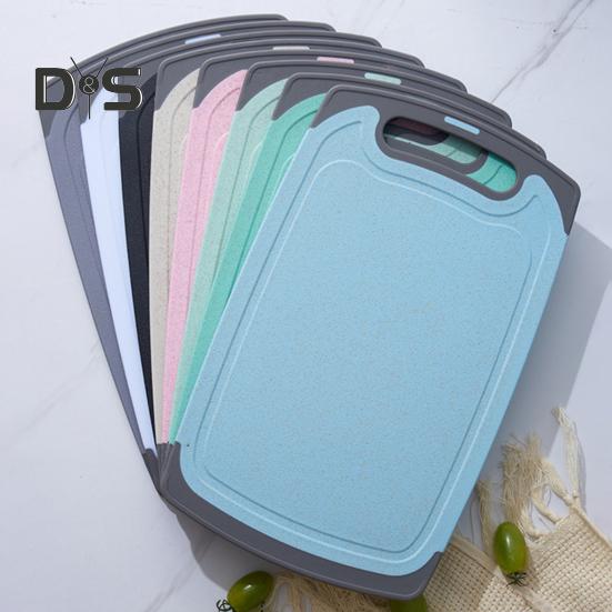 Двусторонняя разделочная доска для овощей и мяса с канавками Удобная ручка с нескользящим покрытием Необходимая кухонная вещь для гурманов и шеф-поваров