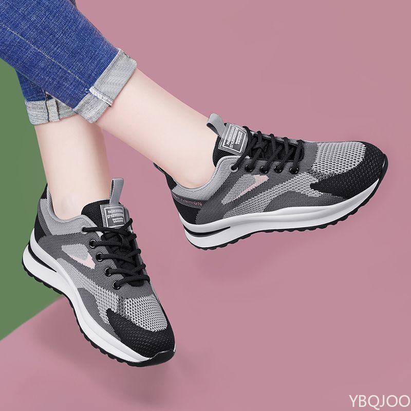 Модная осенняя женская спортивная обувь - дышащая удобная обувь для бега, мягкая подошва, легкая, с защитой от запаха. Женская обувь