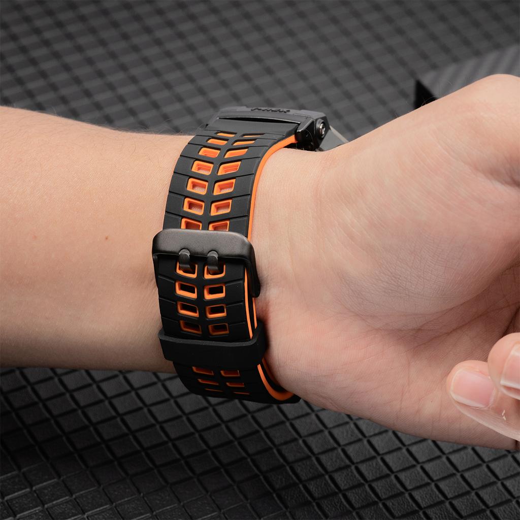 Силиконовый спортивный ремешок для Amazfit T-rex 3/2/1, двухцветный регулируемый ремешок для T-rex Pro/Ultra/2ultra, дышащий браслет для смарт-часов
