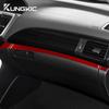 Наклейка из настоящего мягкого углеродного волокна для Honda Accord 2013 2014 2015 2016 2017 LHD Автомобиль Отделка панели приборов со стороны пассажира Аксессуары