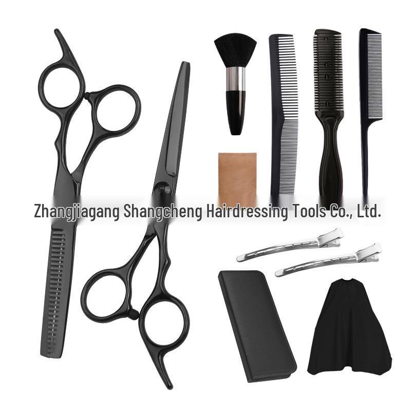 Профессиональный парикмахерский набор ножниц: Филировочные ножницы с плоским срезом для домашнего использования