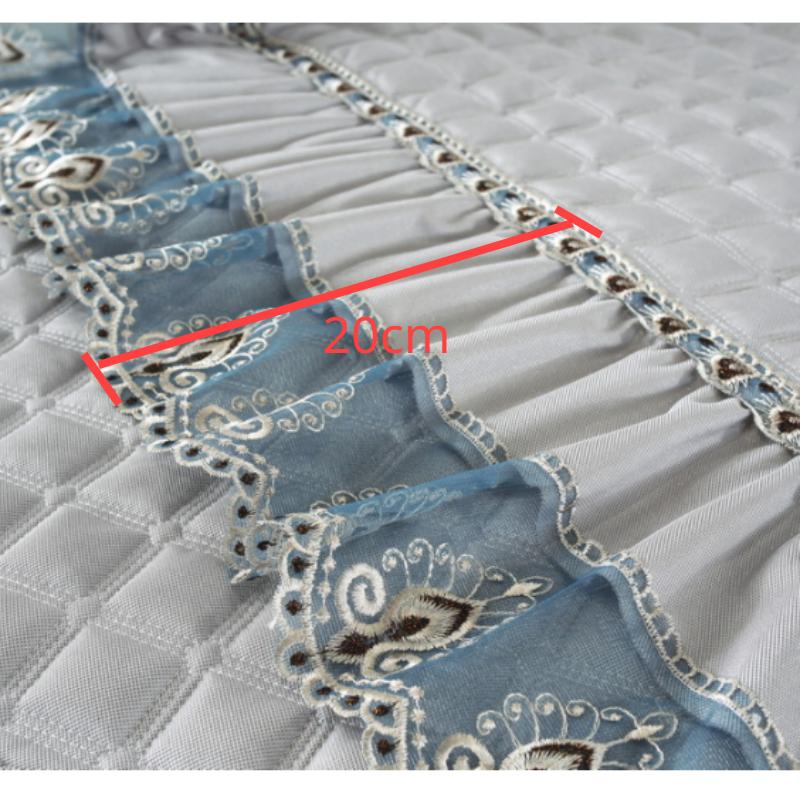 Хлопковый чехол для дивана в стиле «ласточкин хвост», европейский утолщенный кружевной чехол для дивана-кровати, решетчатая подушка для дивана, нескользящий диван, комбинация полотенец, домашний декор для гостиной