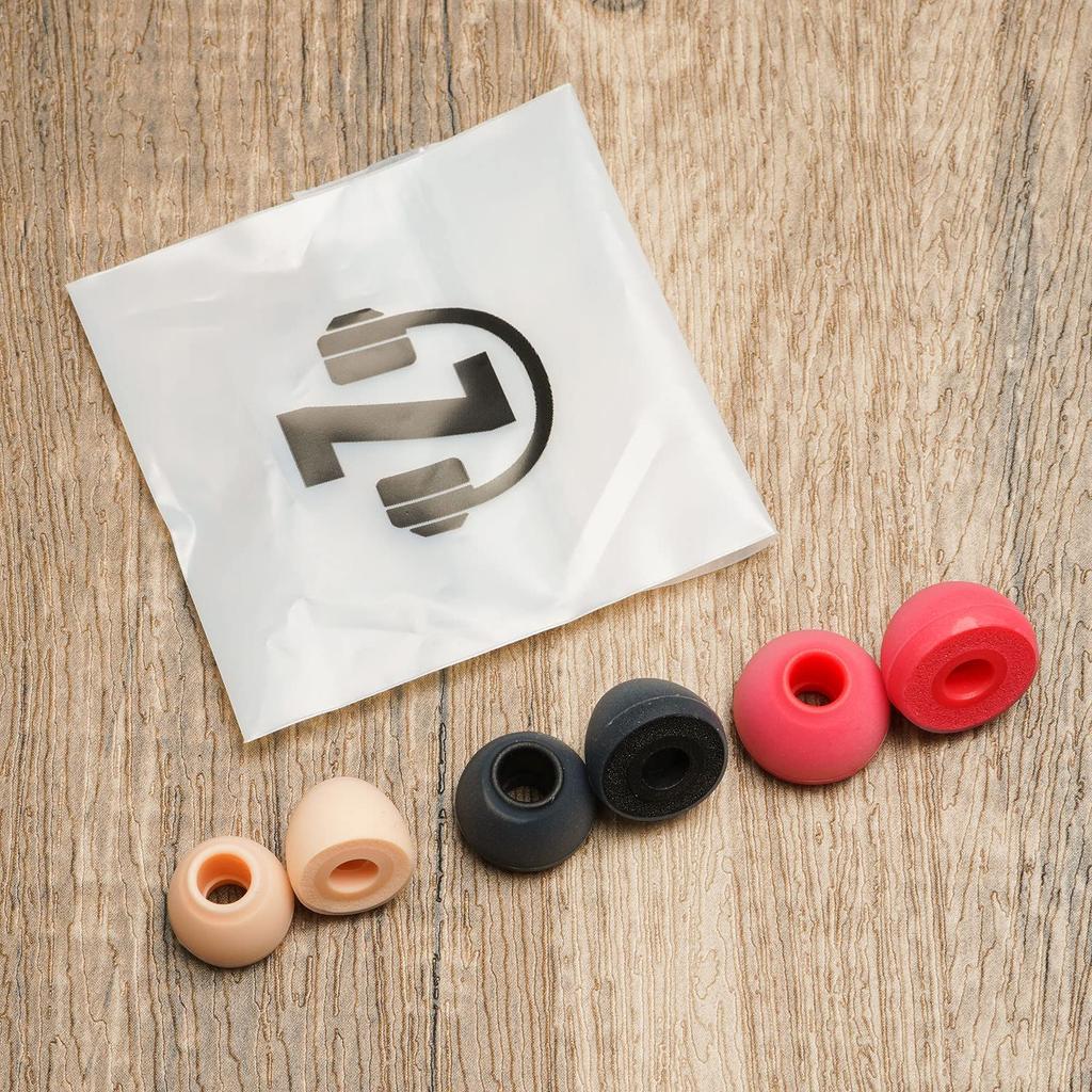 HiFiGo SeeAudio x Zeos Render Наушники-вкладыши с силиконовыми насадками из пены с эффектом памяти для комфорта и изоляции, внутриканальные мониторные наушники (Красный-L (3 пары))