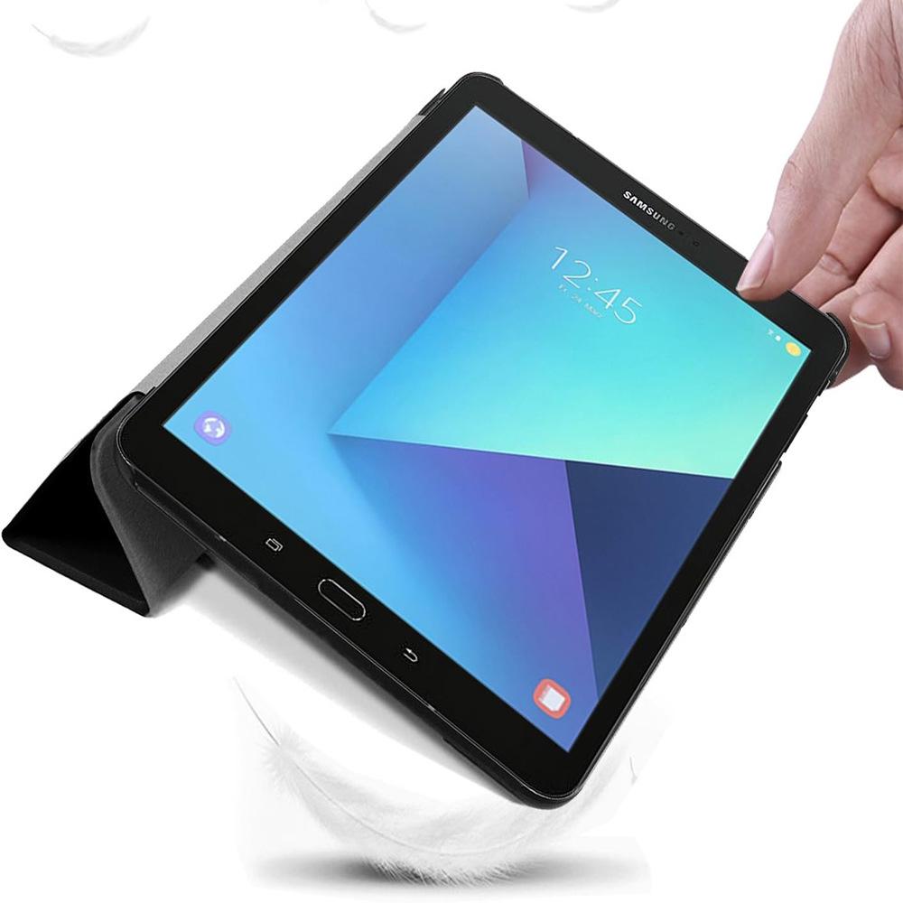Кожаный чехол-книжка с трехскладной крышкой для Samsung Galaxy Tab S3 9.7 T820/T825