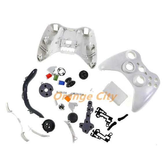 Замена для беспроводного контроллера XBOX360 Комплект корпусных крышек Накладки на стики Полный корпус и кнопки для геймпада Xbox 360