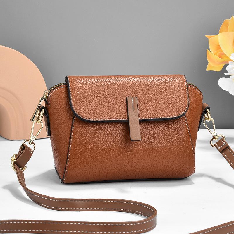 Bag 2026 summer new women's bag contrasting color shell bag shoulder messenger bag mobile phone bag