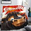 1PC Ferdinand Print Flannel Blanket, High quality All Seasons, Home Decor, Warmth and Comfort, Perfect for Christmas Gifts
