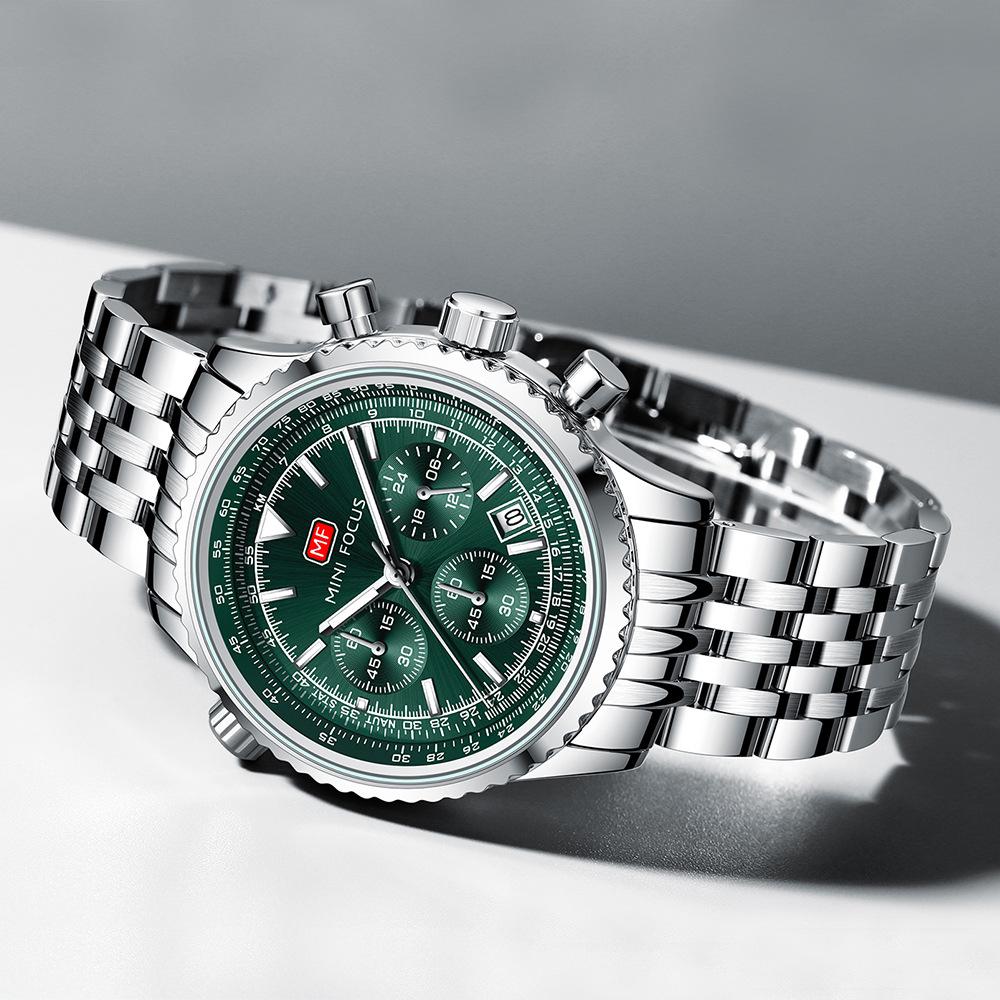 Лучший бренд класса люкс с коробкой, мужские часы, модные мужские часы, многофункциональные мужские часы, стальные мужские кварцевые часы