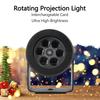 Christmas Projector Lights 6 Pattern Interchangeable Card LED Stage Lights Snowflake Decor Party Laser Light Projection Lamp
