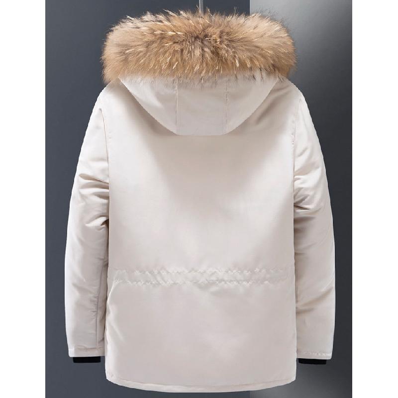 Мужское пальто осень-зима модное свободное повседневное пальто с капюшоном ветрозащитное теплое утолщенное студенческое пальто большого размера