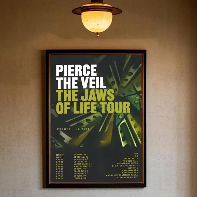 Pierce The Veil Группа Столкновение С Небом Постер HD арт липкая стена водонепроницаемый дом гостиная спальня бар эстетическое украшение