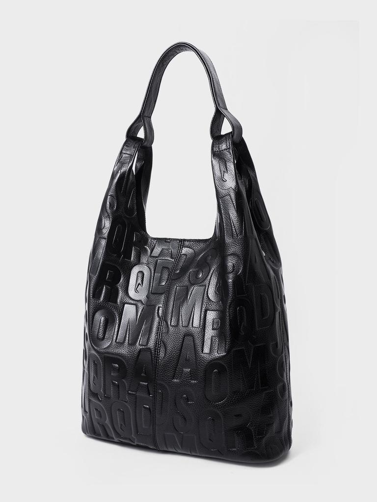 Женская универсальная сумка из натуральной кожи - Модная сумка через плечо и на плечо, Верхний слой коровьей кожи, Большая вместимость